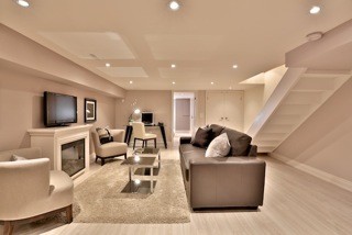 Home Staging traditional basement