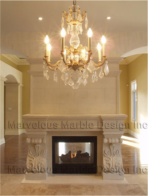 Fireplace Mantels traditional-living-room