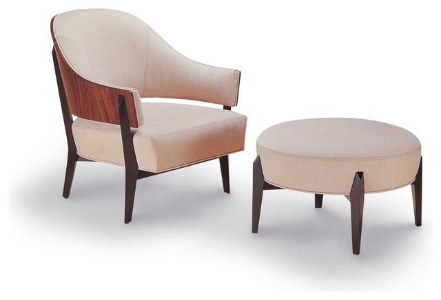 Kyoto Lounge Chair and Ottoman - contemporary - chairs - san ...