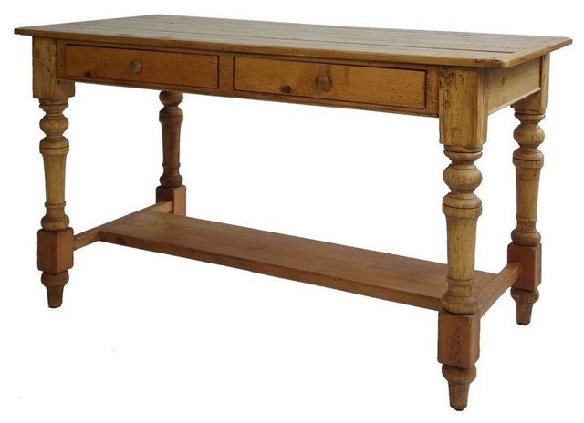French Country Pine Console - Farmhouse - Console Tables - by Chairish