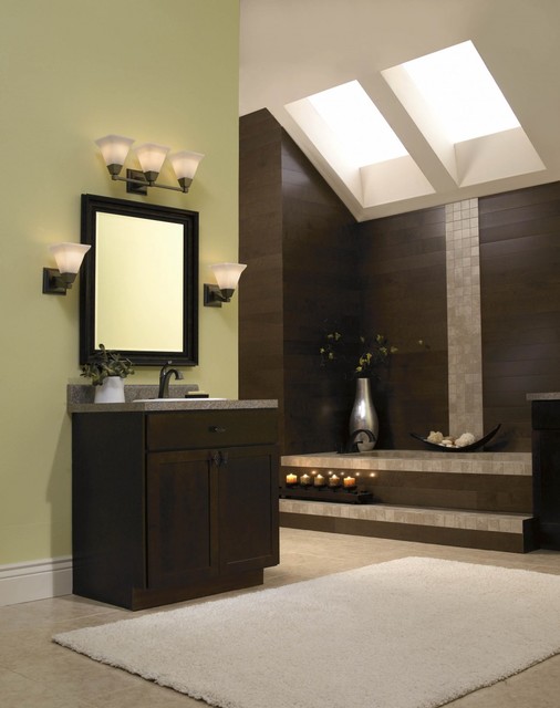Progress Lighting Glenmont Three-Light Bath & Vanity traditional-bathroom-vanity-lighting