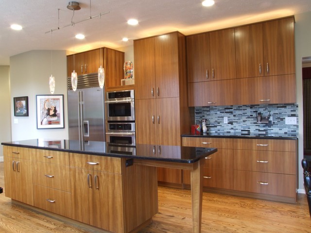 Teak Contemporary kitchen - Contemporary - Kitchen - cleveland - by
