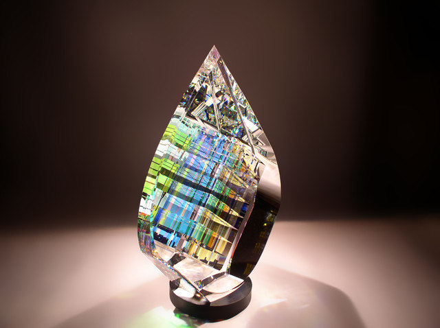 Tier Drop Fine Art Glass Art Sculpture by glass artist Jack Storms contemporary-artwork