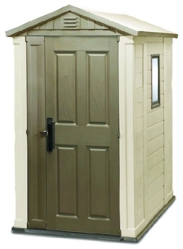 Wickes Plastic Apex Garden Shed 4x6 - Traditional - Sheds - by Wickes