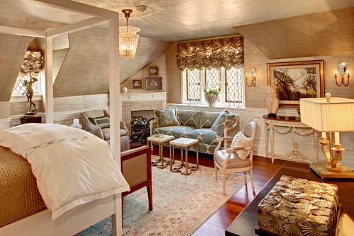 Eclectic decor traditional bedroom 