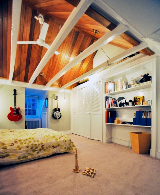 Philadelphia Rowhouse Renovation eclectic bedroom