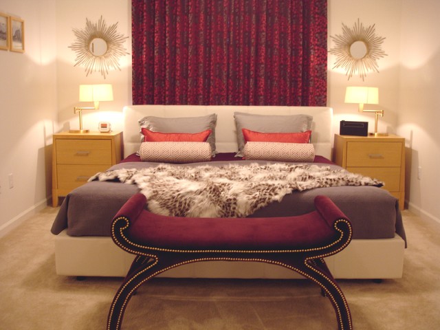 Hotel chic contemporary bedroom