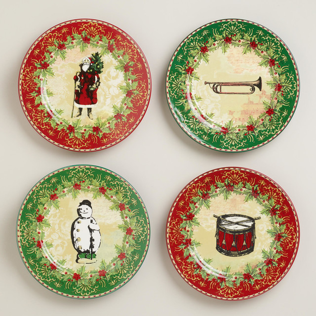 victorian christmas plates set of 4 traditional victorian christmas plates set of 4 traditional