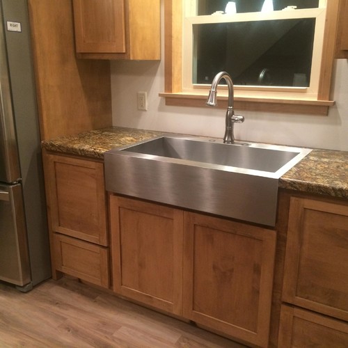 We were able to do it with formica countertops .