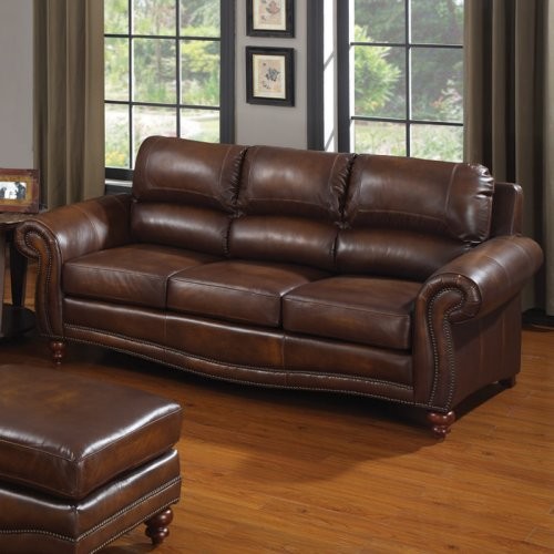 houzz leather sofa