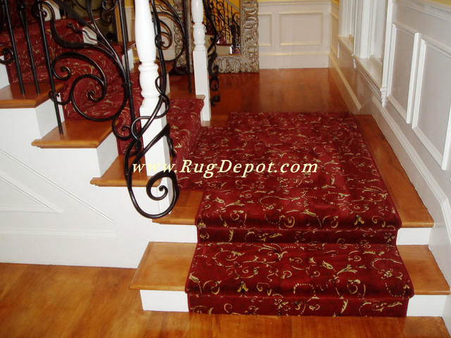 Kane Carpet Red Floral carpet-tiles