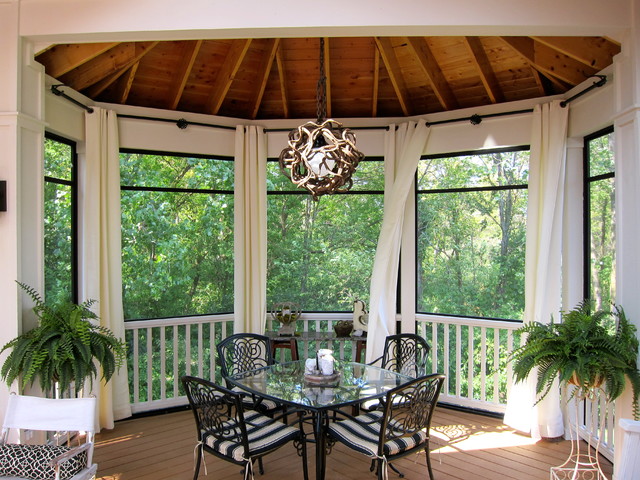 Mosquito Curtains For Patio Decorating a Screened in P