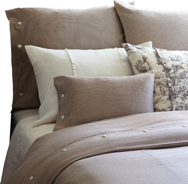 Farmhouse Stripe Queen Duvet Traditional Duvet Covers And Duvet