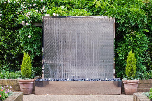 Petal wall fountain - Contemporary - Outdoor Fountains - london ...