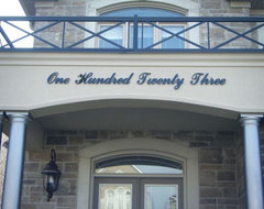 Custom Script Address Signs modern house numbers