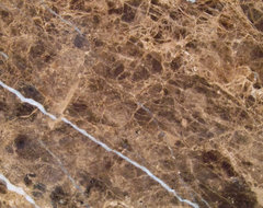 Emperador Dark traditional-bathroom-countertops