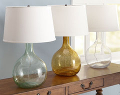 Eva Colored Glass Table Lamp contemporary table lamps
