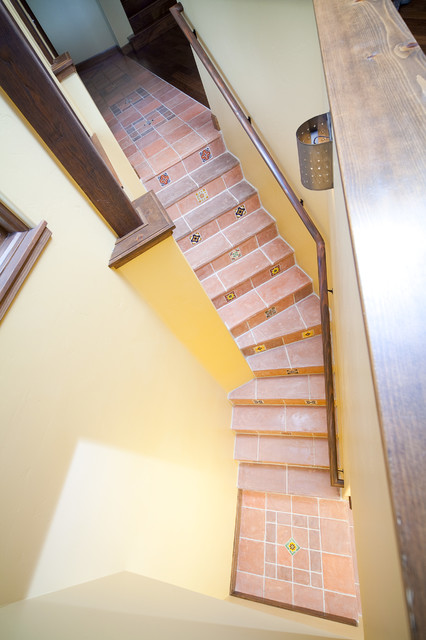 Spanish Hacienda southwestern-staircase