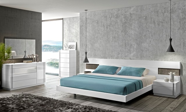 White Premium Bedroom Set - Modern - Bedroom Furniture Sets - new ...