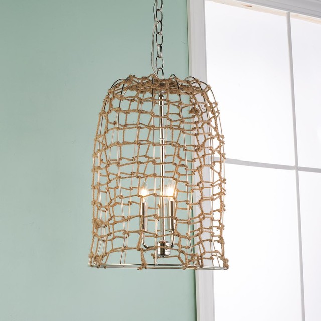 Jute Rope Weave Lantern Small Outdoor Hanging Lights by Shades of