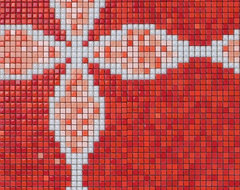 Vitreous Glass Mosaic Tile Pattern Glazed Crystal Backsplash Kitchen Design Art modern-