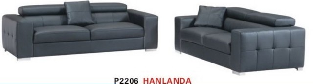 leather sectional sofa 1+2+3 (modern) modern