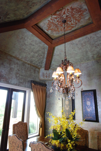 Ceiling Treatments by Stadler Custom Homes mediterranean-