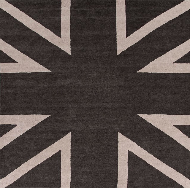 Hand Tufted Square Wool Rug (8x8) Transitional Rugs by Aster Lane