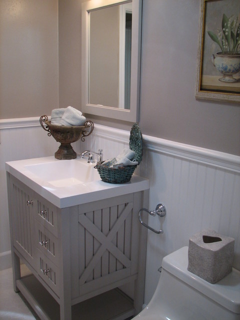 Gray Guest Bath traditional-bathroom