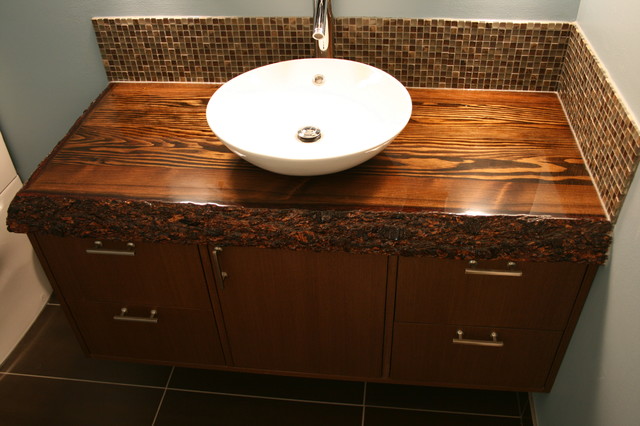 Wood Modern Bathroom Vanity Set