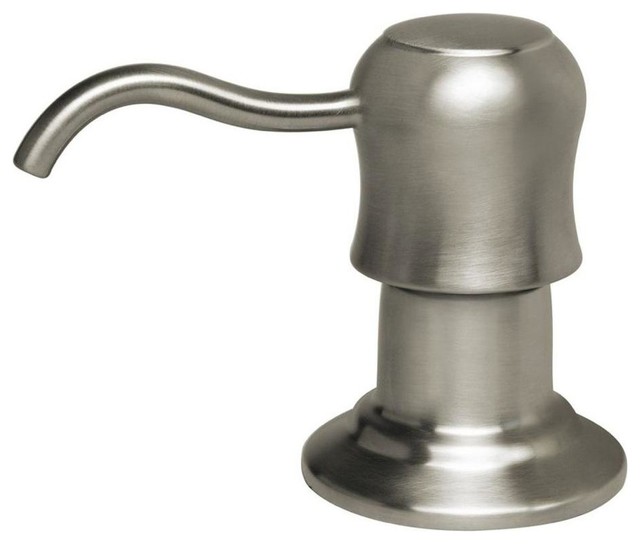 Pegasus Victorian Style Curved Soap Dispenser Nozzle in Brushed Nickel Contemporary by