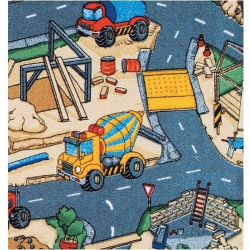 Learning Carpets Under Construction Kids Play Rug LC161 Traditional Rugs salt lake