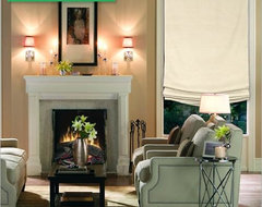 Laura Ashley Relaxed Roman Shades traditional-roman-shades