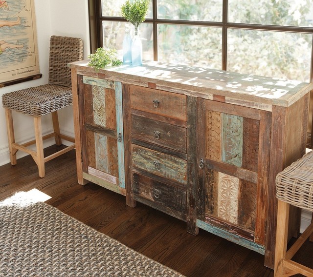 Shabby Chic Vintage Sideboard Eclectic Buffets And Sideboards new