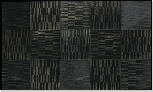 Fields Lasercut Cowhide Patchwork Rug modern-rugs