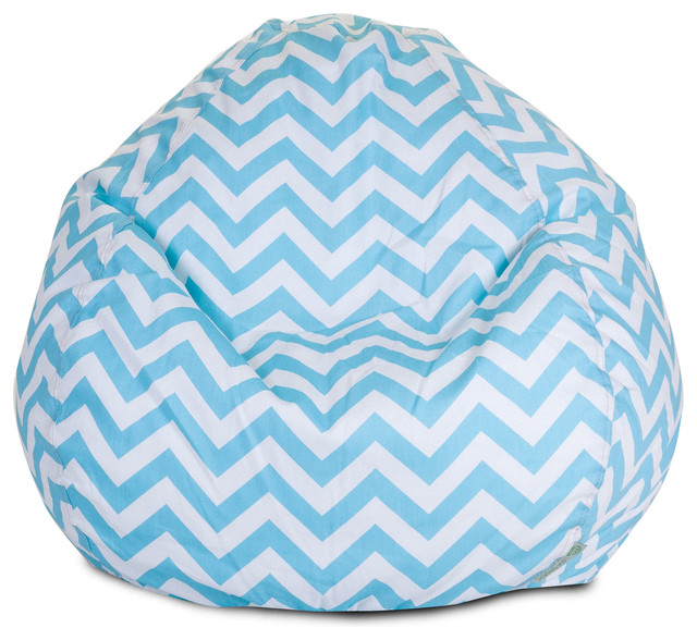 Small Vinyl Bean Bag Chairs Kids Furniture Indoor Chevron Bean Bag Tiffany Blue Contemporary