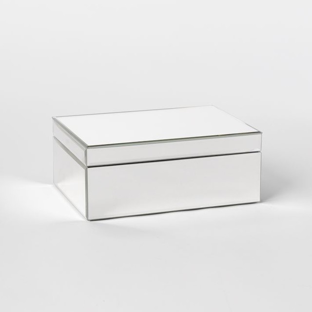 Mirrored Jewelry Box Modern Jewelry Boxes And Organizers by West Elm