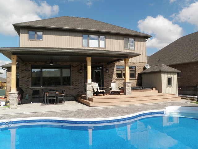 Backyard Oasis traditional exterior