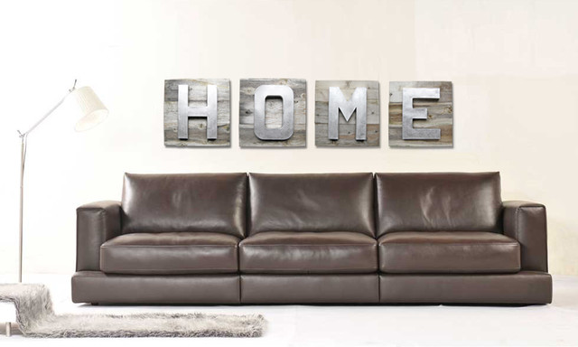 HOME Word Art on Reclaimed Wood with Dimensional Letters ...