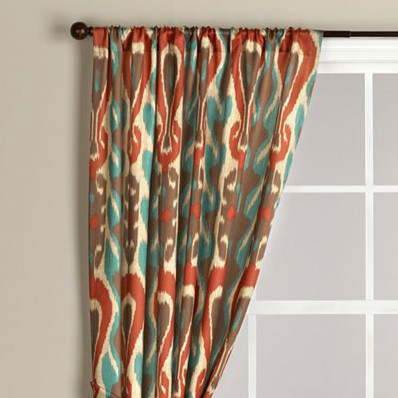 Dual Curved Shower Curtain Rod Black and Aqua Curtains