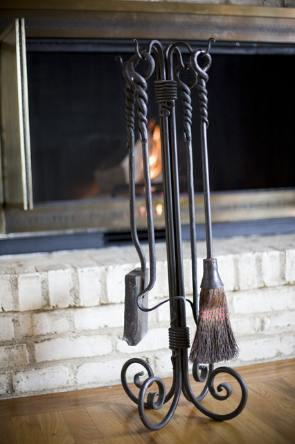 Custom Wrought Iron Fireplace Tools