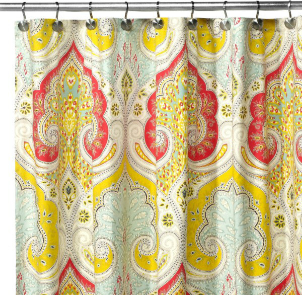 White Curtains That Block Light Hawaiian Fabric Shower Curtains