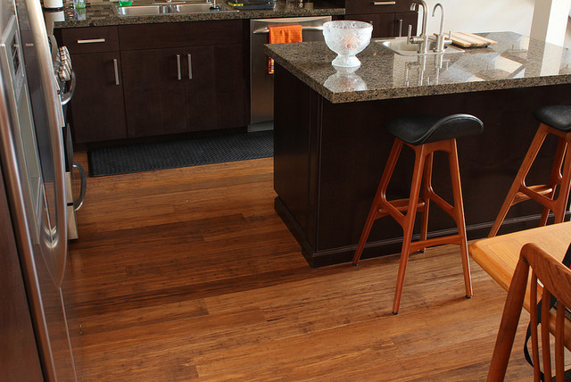 Fossilized Java Bamboo Floors in Loft