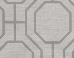 Karim Silver Moroccan Ironwork Wallpaper contemporary wallpaper