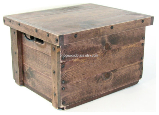 Wood Crate End Table