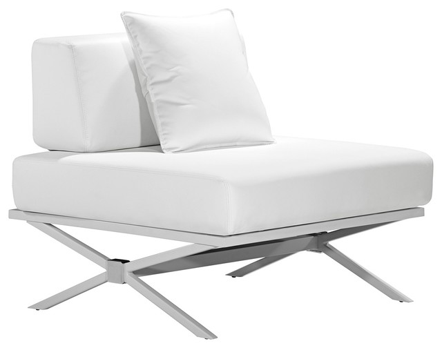 Zuo Modern Xert Modular White Lounge Chair - contemporary - chairs ...