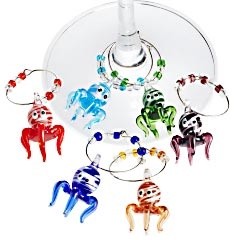 Wine charms Colorful wine charms
