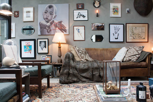 eclectic living room interiors