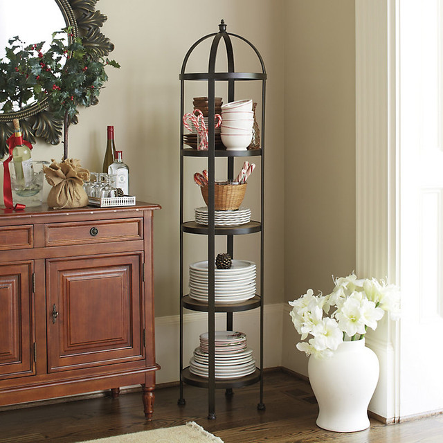 Lyon Round etagere Traditional Display And Wall Shelves by