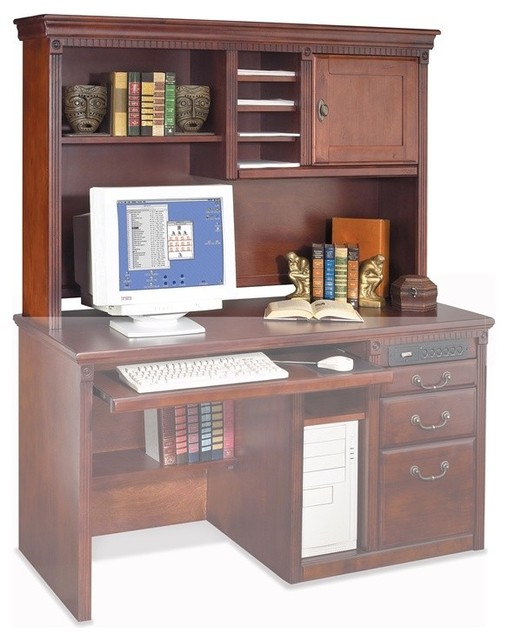 Kathy Ireland Home by Martin - Huntington Club Office Organizer hutch 